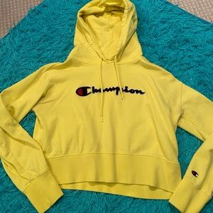 Champion cropped hoodie!!
